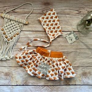 Kate Quinn 0/3M Skirted Bloomer Marigold Elf Hat Set